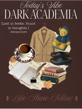 Dark Academia Flyer/Closet Marker